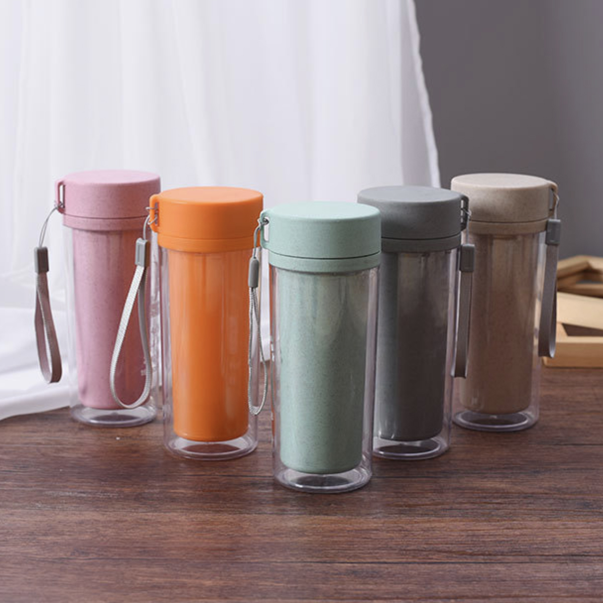 Double Wall Wheat Straw Tumbler (400ml)